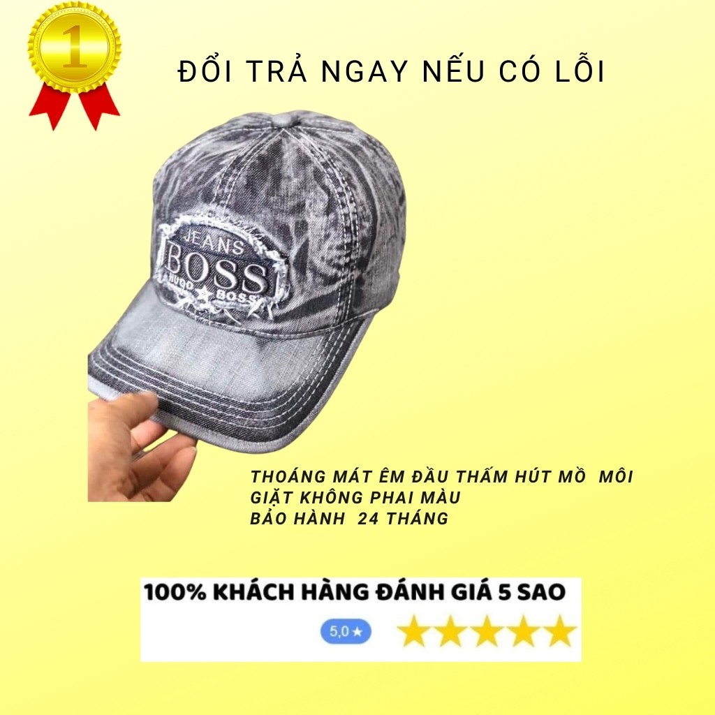 Nón Kết - Mũ lưỡi trai jean bụi bặm phong cách❤️freeship❤️ chuẩn form quốc tế unisex phù hợp cả nam và nữ!!!