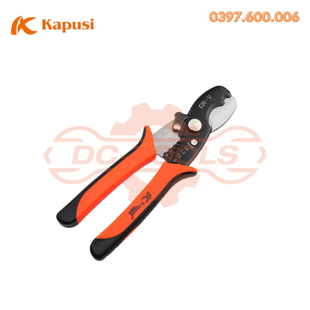 BỘ KÌM CẮT TUỐT DÂY ĐIỆN K-0340 K-9103 K-9100 KAPUSI  CHUYÊN NGÀNH ĐIỆN NƯỚC KAPUSI DC-TOOLS