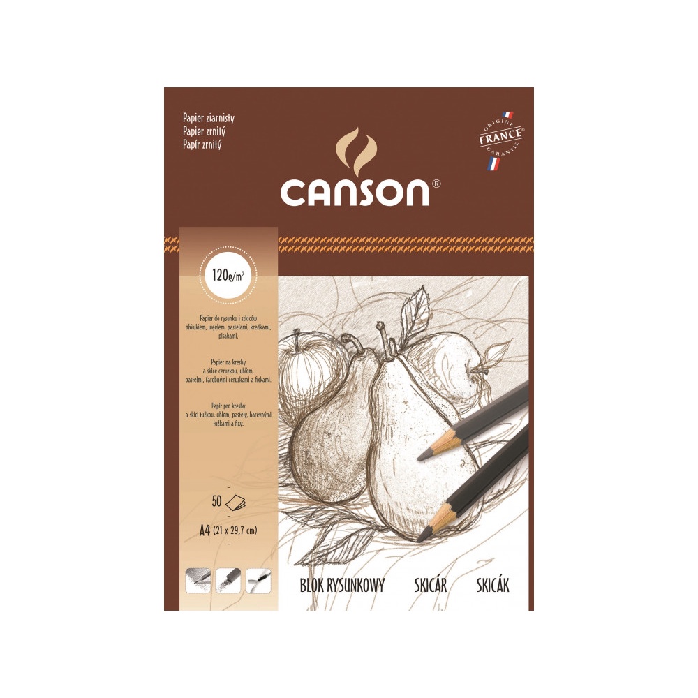 Giấy vẽ chì, phát thảo Canson - 120gsm 50 tờ