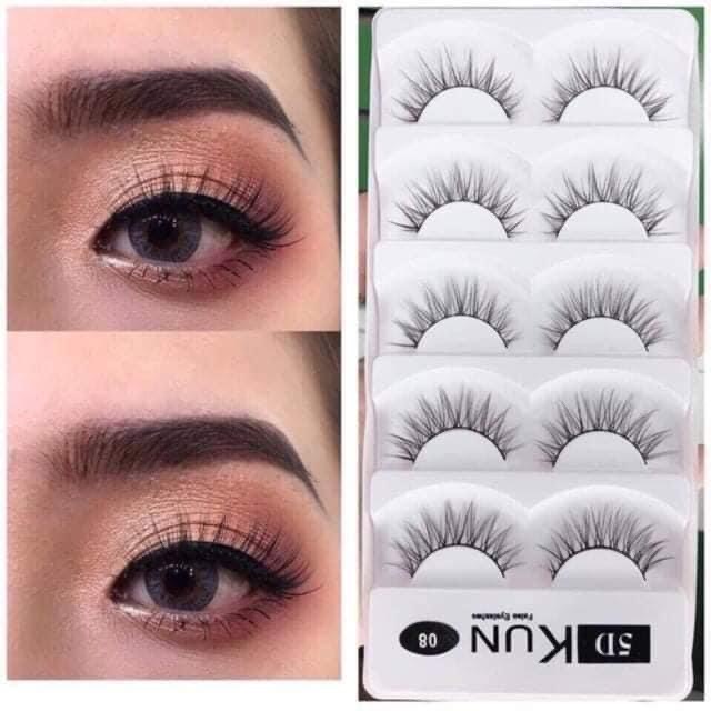 Mi giả Kun tự nhiên 5 cặp đủ mẫu