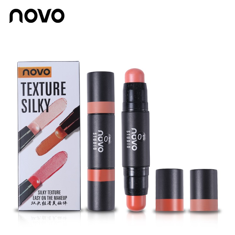 Má hồng dạng thỏi 2 đầu NOVO Texture Silky | BigBuy360 - bigbuy360.vn