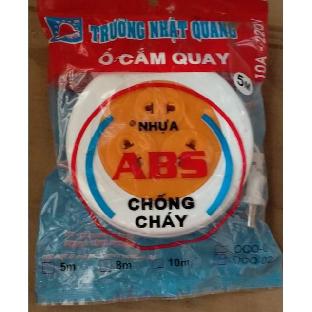 Ổ cắm tròn quay Trường Nhật Quang dây dài (5m/8m/10m)