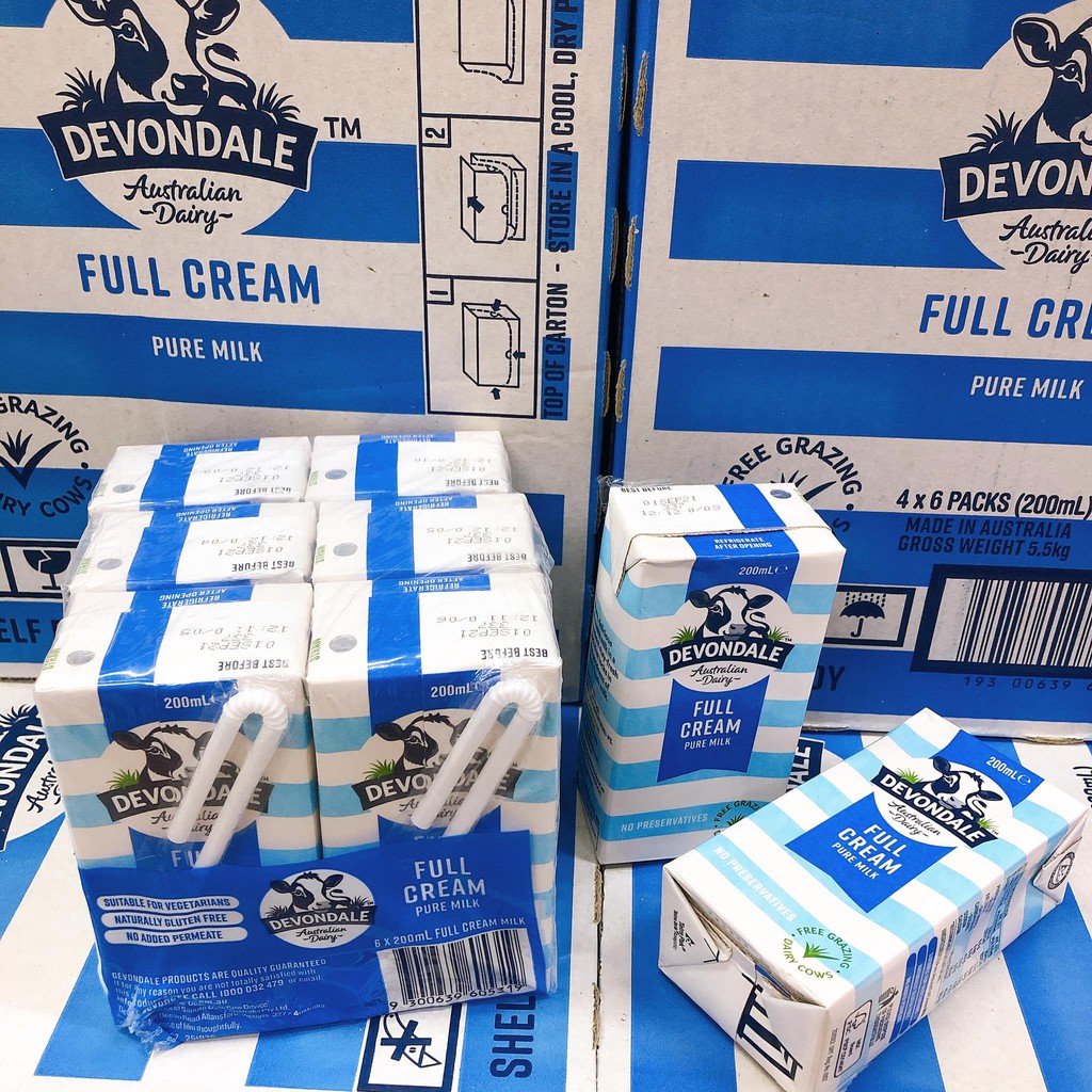 Sữa Devondale Úc cho bé từ 1y (thùng 24 hộp)