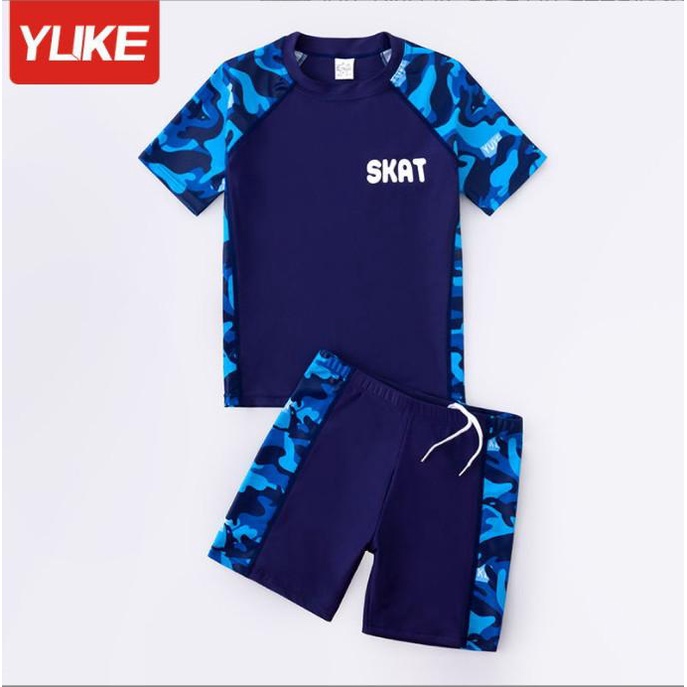 Đồ bơi bé trai quần rời  Yuke size Đại bé đến 45.47 ký (mẫu mới về )