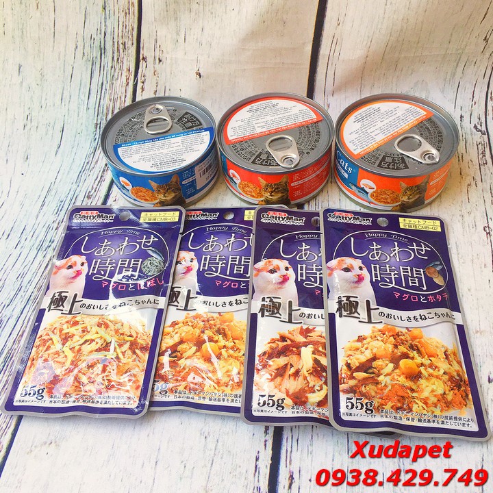 Combo 4 Súp Thưởng Và 3 Pate Cho Mèo Nhiều Vị Thức ăn hỗn hợp bổ sung dinh dưỡng cần thiết cho mèo – Xudapet - SP005048