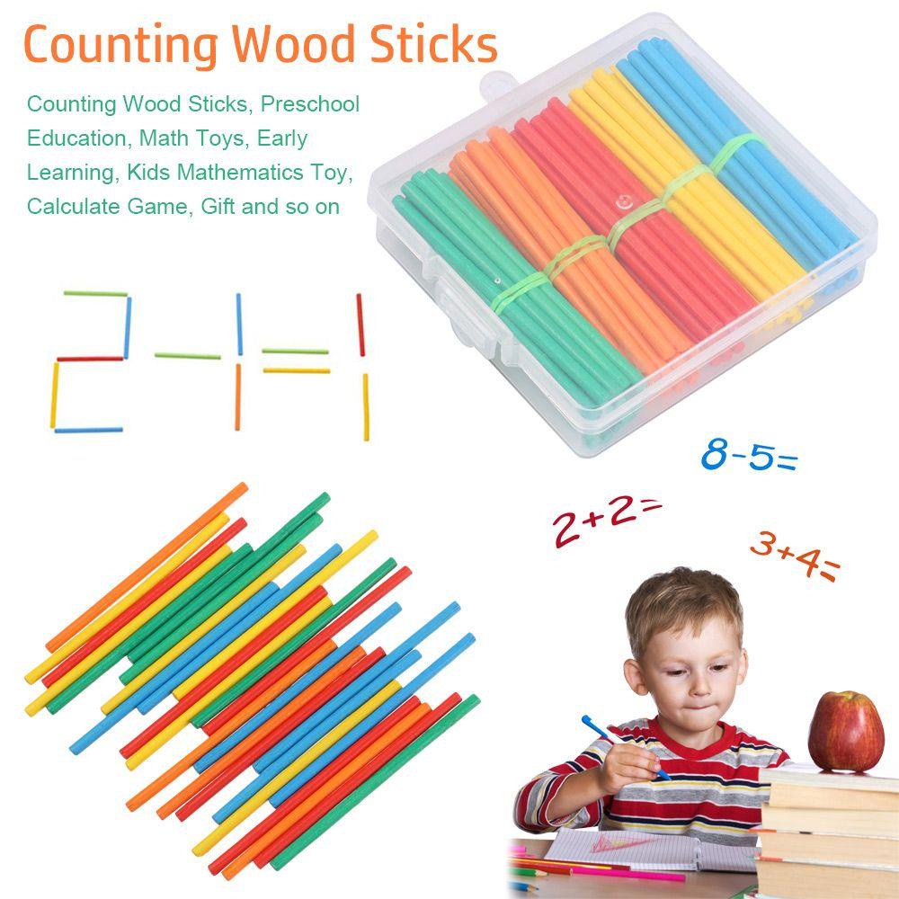 Bộ Que Gỗ Nhiều Màu Dùng Dạy Học Theo Phương Pháp Montessori