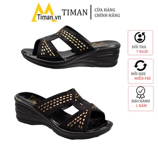 Dép nữ đế xuồng quai hậu bánh mì cao gót quai ngang lê xỏ ngón thời trang thiết kế sục đẹp bảo hành 1 năm PT91 TIMAN