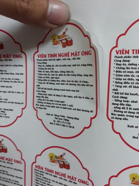 In tem nhãn dán sản phẩm