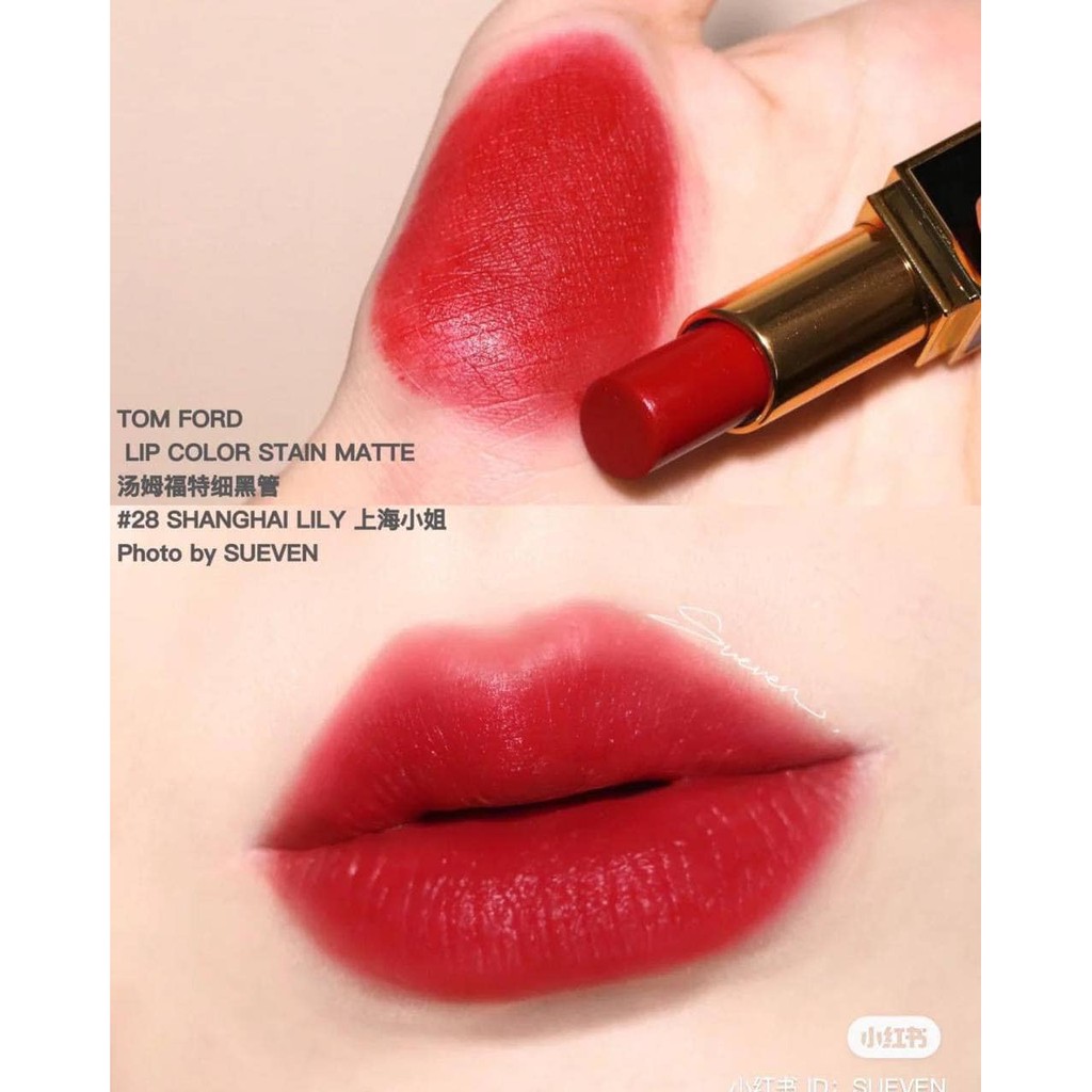 Son Tom Ford Lip Color Satin Matte màu 28 Shanghai Lily