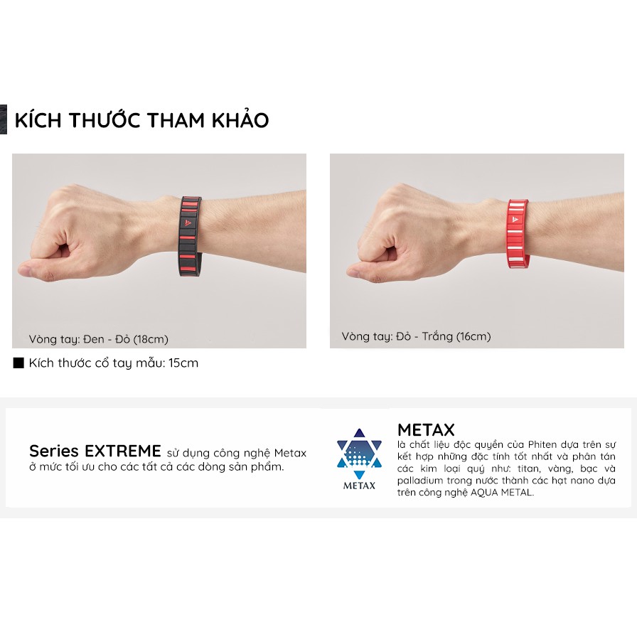 Vòng tay Phiten Rakuwa extreme stripe