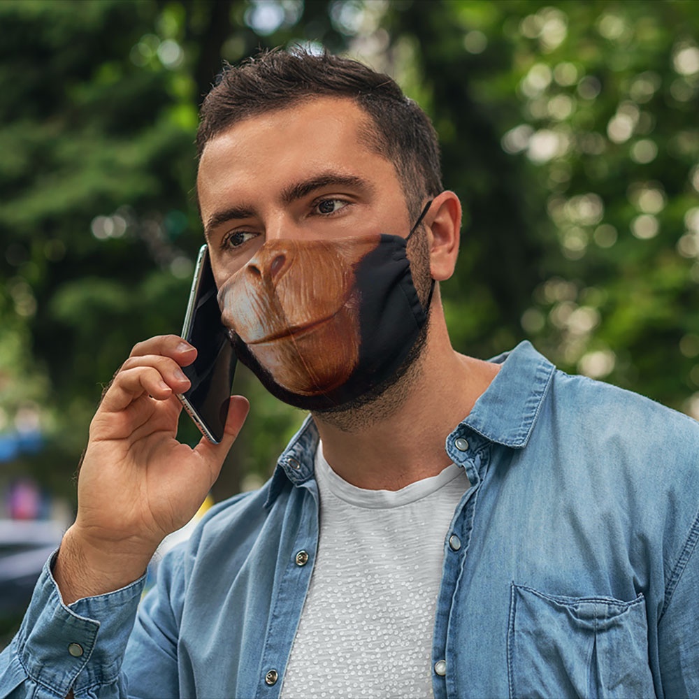 khẩu trang cho dân phượt Mặt Người_1300 CARTWELL chất liệu vải mềm 2 lớp chống nắng, phòng dịch bệnh, lọc ô nhiễm