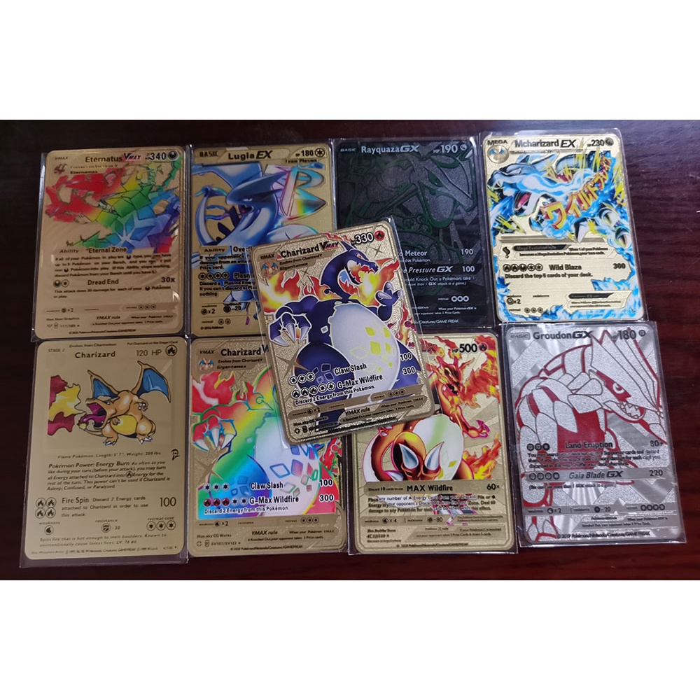 Thẻ bài pokemon Pikachu Arceus Vmax 10000 điểm mạ kim loại để sưu tập làm quà tặng bản giới hạn