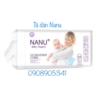Bịch 50 miếng tã dán Nanu cho bé size S , M