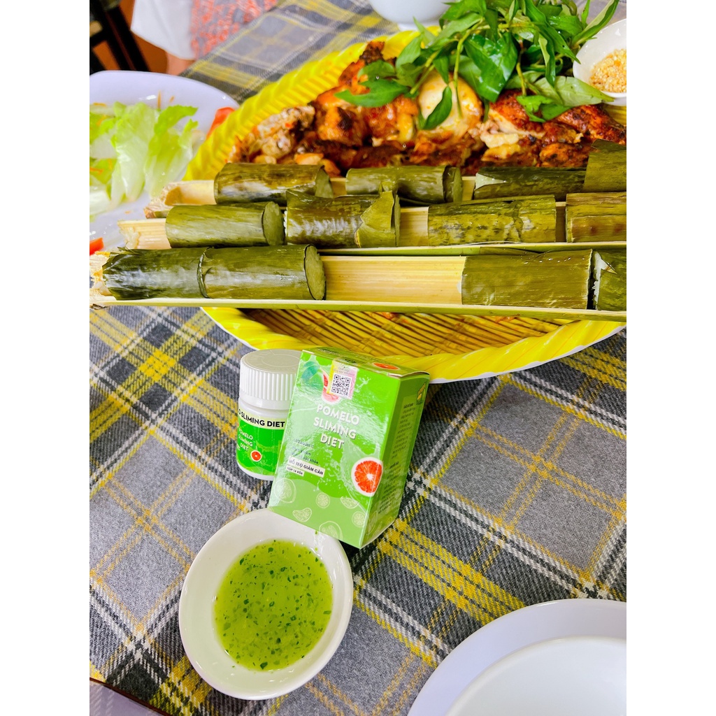 Viên detox xổ mỡ POMELO bưởi giảm mỡ bụng hiệu quả - Hộp 14 viên