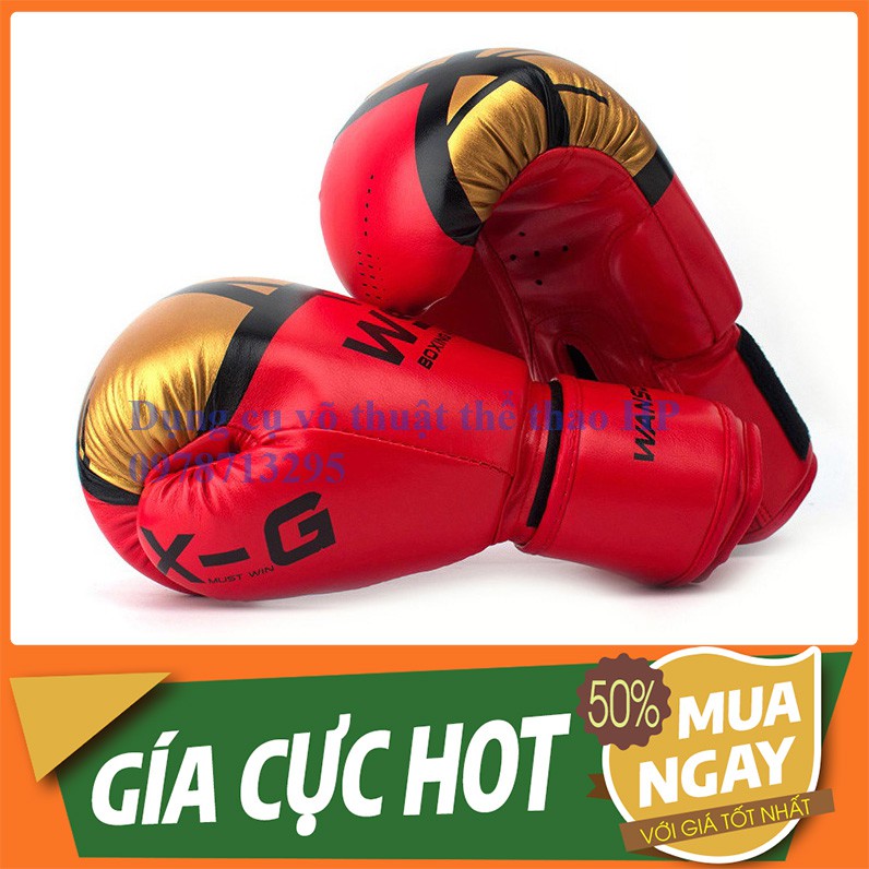 Găng tay đấm bốc cao cấp , găng tay boxing loại dầy , găng đấm bao cát siêu bền