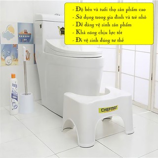Ghế kê chân đi vệ sinh Chefman - Xuất xứ Việt Nam