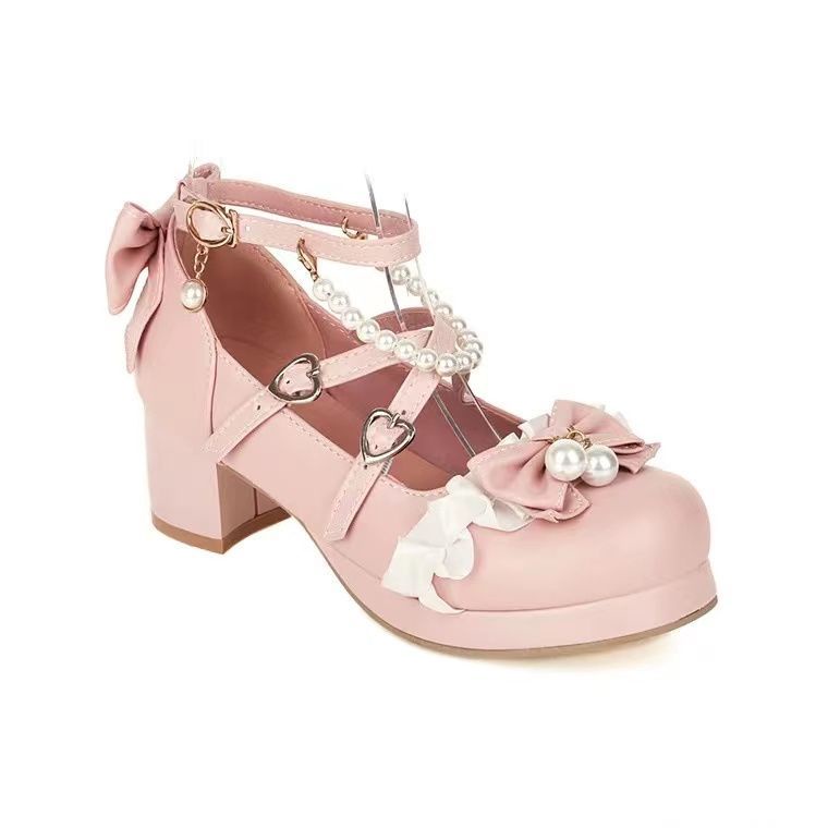 Giày Cao Gót Sandal lolita Mềm Mại Thời Trang Mùa Hè Cho Nữ Sinh
