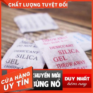 [Hot] Gói Hút Ẩm Silicagel 200 gram loại túi 1/2/3/4/5/10/20/50/100gr - Hạt chống ẩm Lê Sang