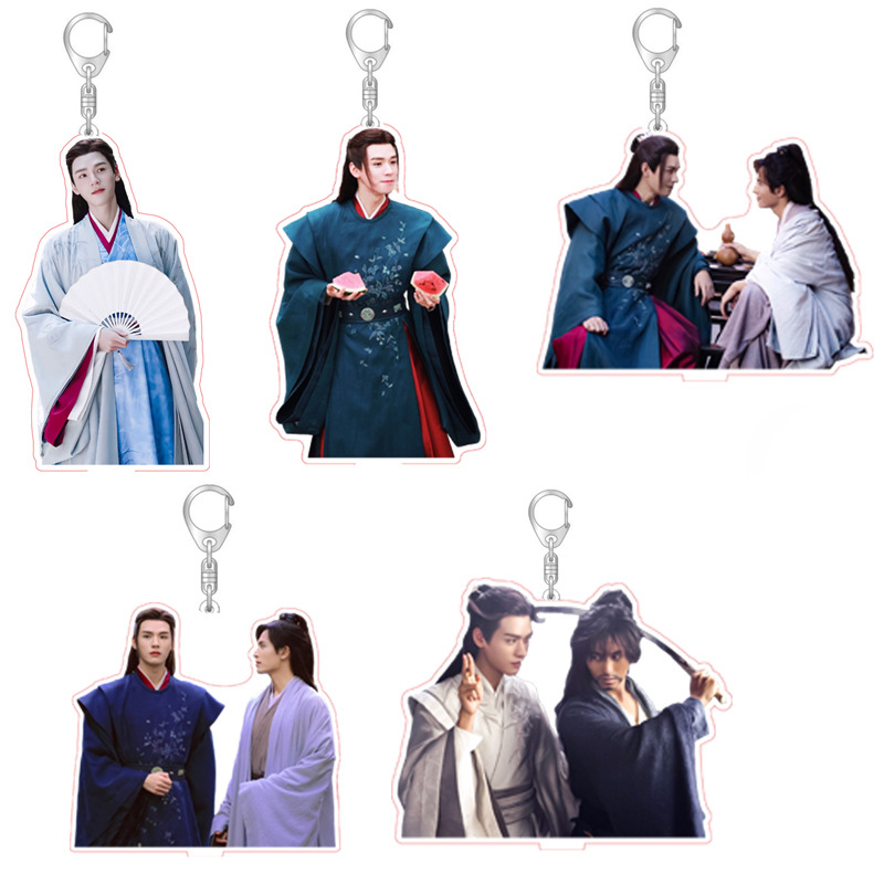 Móc khóa hình chữ cái Hy Ling Gong Jun Zhang Zhehan