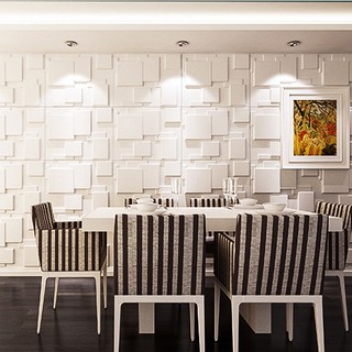 10 Tấm nhựa ốp tường PVC 50x50 cm