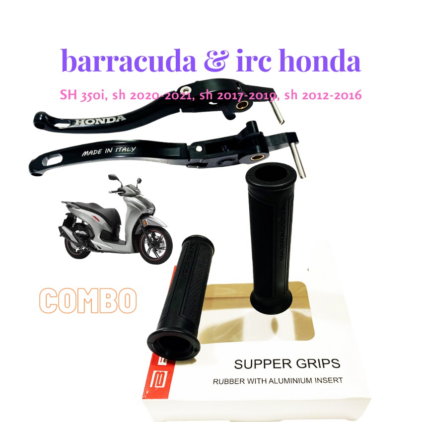 Tay thắng IRC honda dùng cho SH 350i, SH 300i, SH 125/150, SH 2012-2020 và Bao tay barracuda  ( cả 2 món)