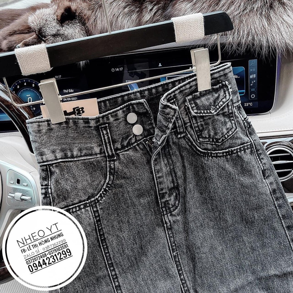 Chân váy jeans xẻ lệch mã 1250-1251 ( kèm ảnh thật, video ) | BigBuy360 - bigbuy360.vn