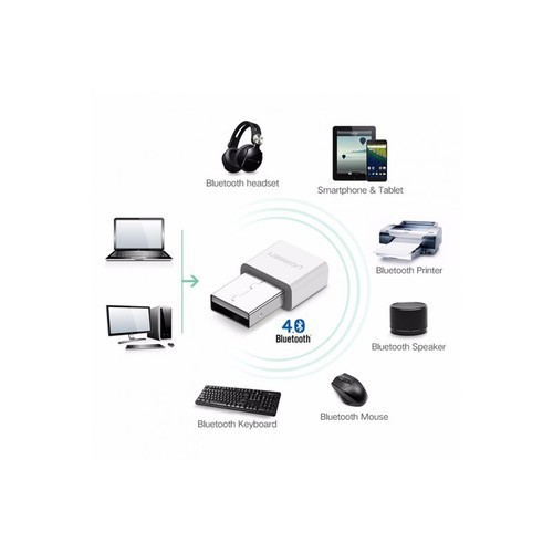 USB Thu Bluetooth 4.0 Cho Máy Tính Bàn và Laptop UGREEN 30443 - Hàng Chính Hãng BH 18 Tháng