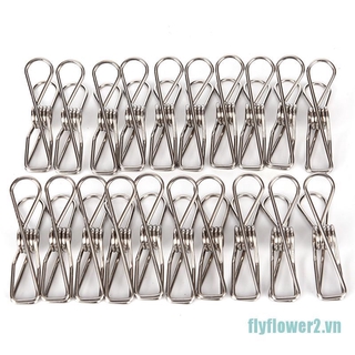 Set 20 móc inox phơi quần áo đa năng tiện dụng