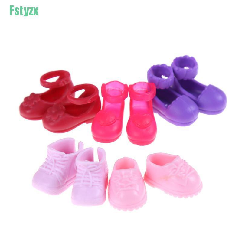 fstyzx 5Pairs Fashion Shoes Boots For Sister Kelly Eva Doll Kids Gift