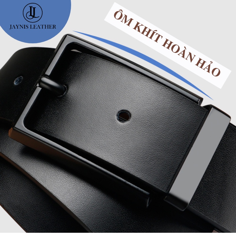 Thắt Lưng Nam Khóa Kim, Dây Nịt Nam Da Thật 100% TL005B