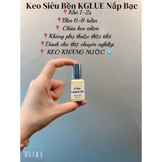 Keo nối mi kglue nắp bạc siêu bền 6-8 tuần . date mới