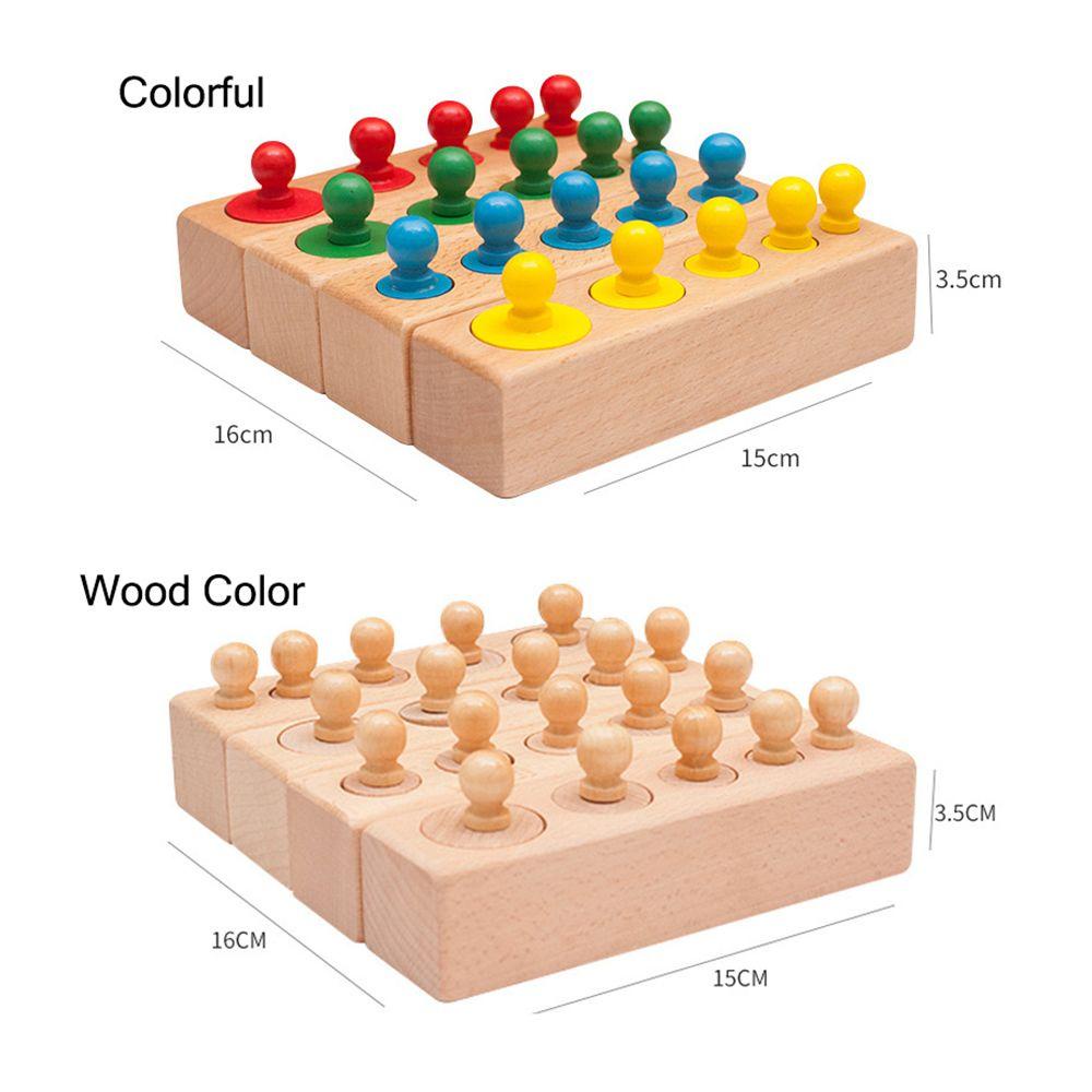 CHOOKEY Đồ Chơi Xếp Hình Núm Vặn Bằng Gỗ Giáo Dục Theo Phương Pháp Montessori