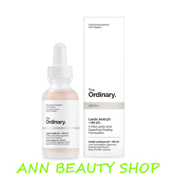 Tinh Chất Tẩy Tế Bào Chết Cấp Nước The Ordinary Latic Acid + HA 30ml