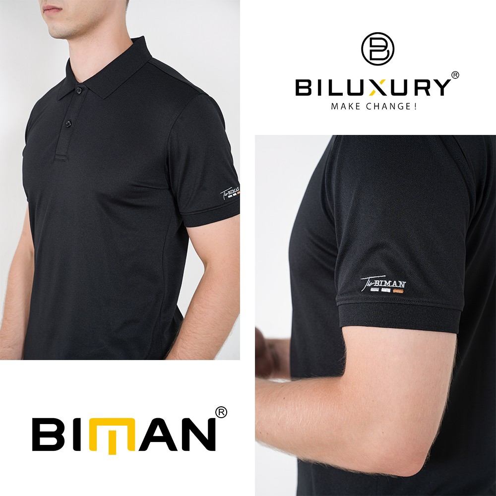 Áo polo nam Biman by Biluxury thun poly mềm mại không bai gião phai màu 5APCB006