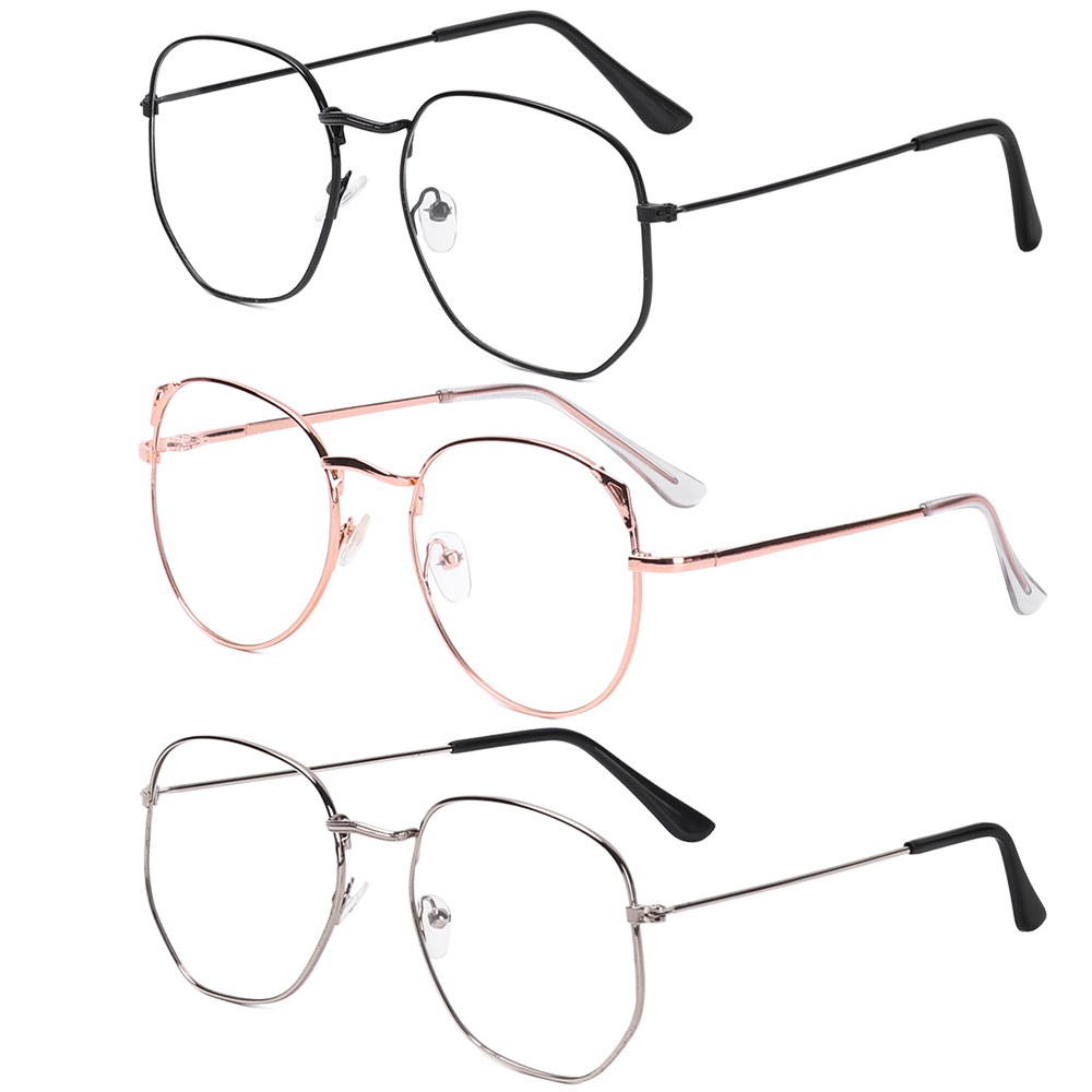 Mắt kính thời trang gọng kim loại cho nam/ nữ MIHAN1