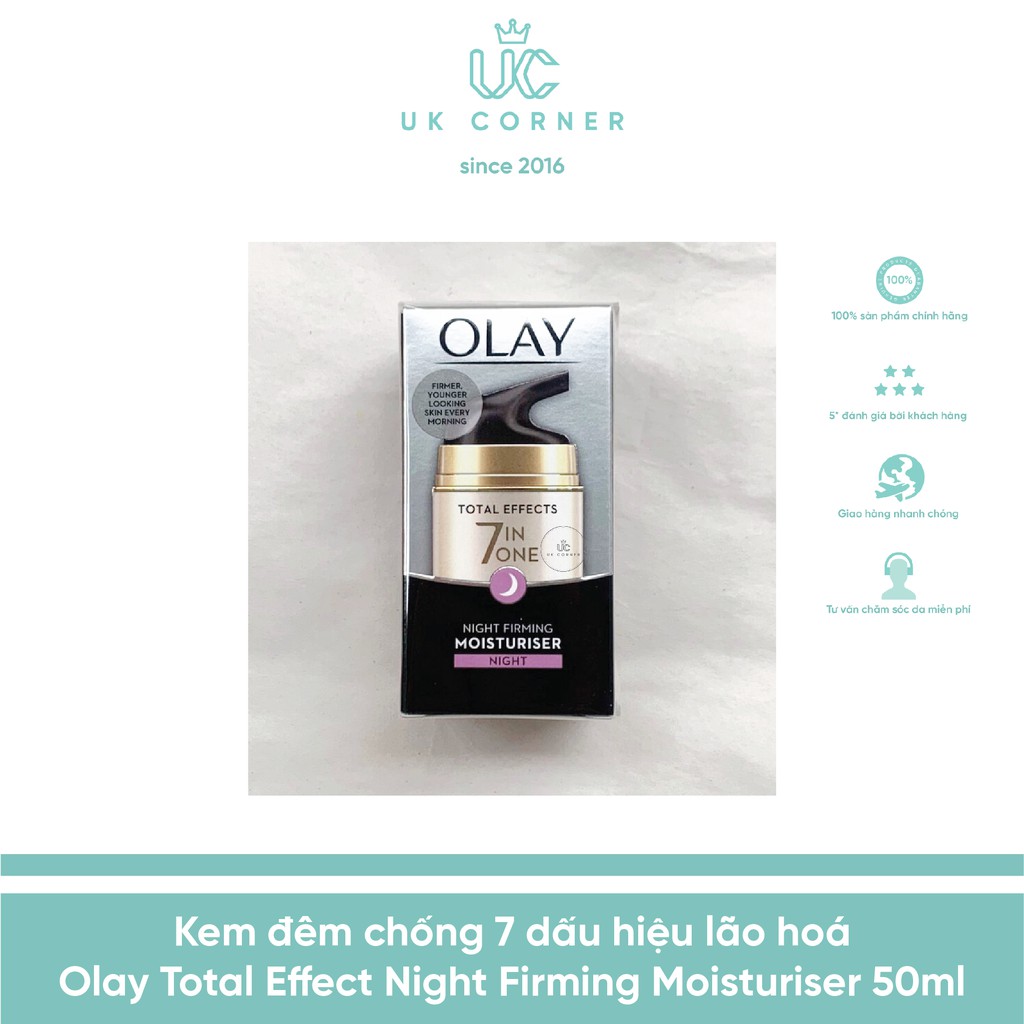 OLAY UK phân phối (Made in Poland) Kem dưỡng da chống 7 dấu hiệu lão hoá Olay total Effect hàng UK Anh Quốc