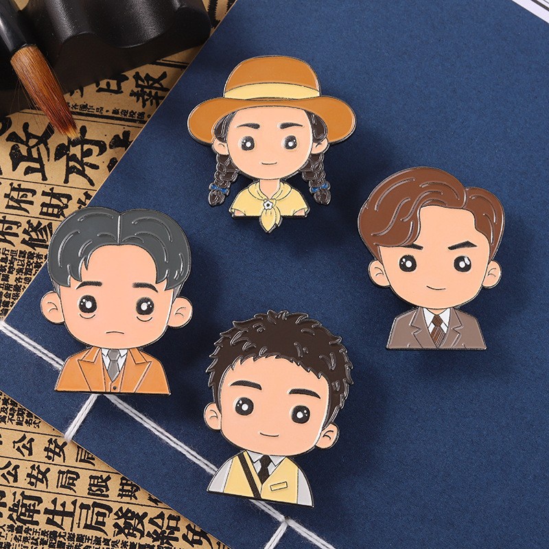 Ghim Cài Áo Hình Nhân Vật Hoạt Hình Anime Phong Cách Retro