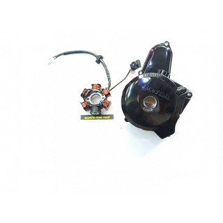 Lốc đề xe wave anpha đen có lửa 6 cục 2 món
