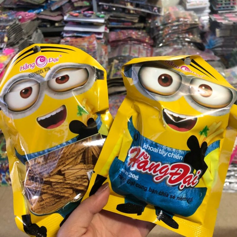 10 gói bim snack minion giòn ngon cực mới