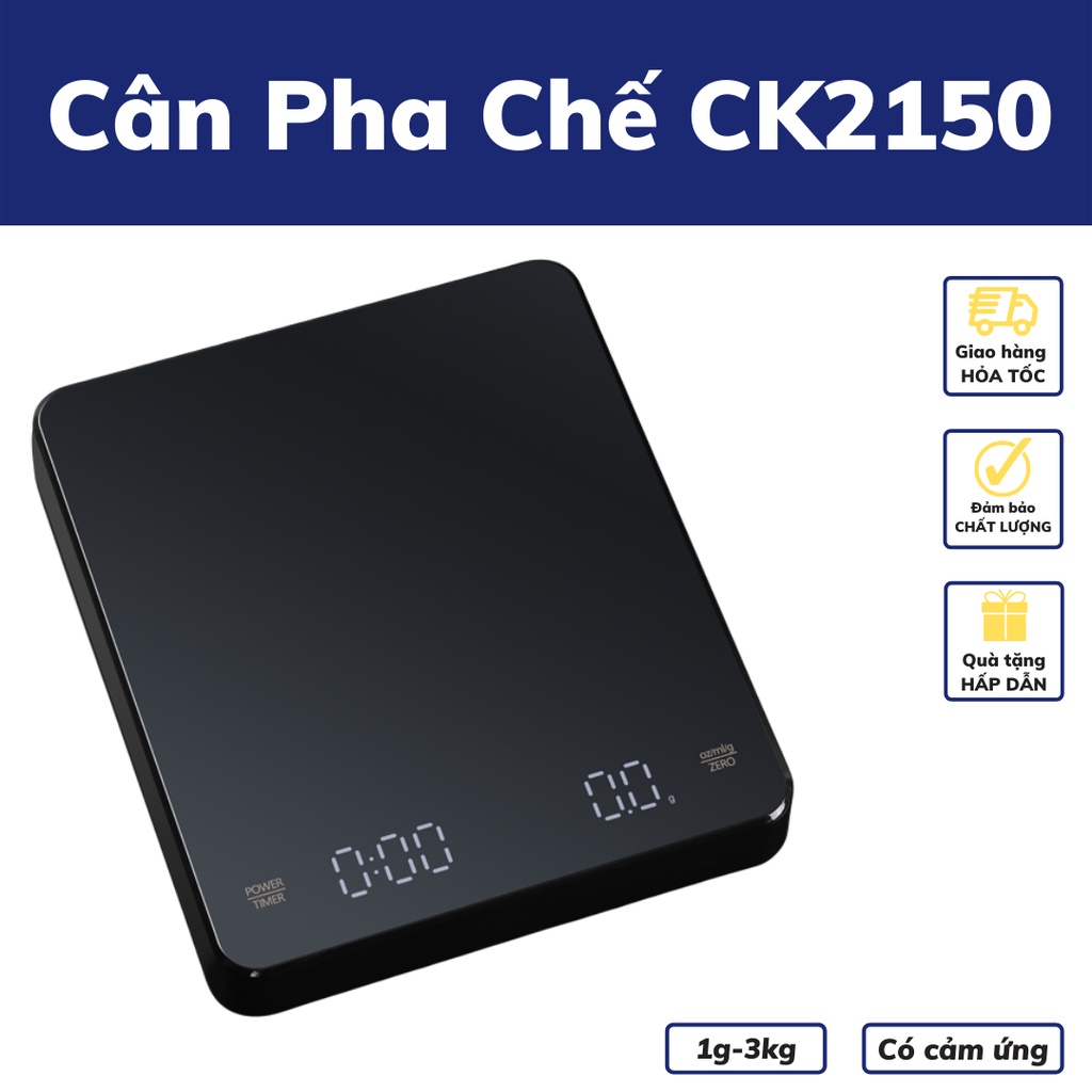 Cân tiểu ly pha chế điện tử mini CK2150 cảm ứng cân tiểu li pha cà phê thiết kế nhỏ gọn nhỏ gọn độ chính xác cao