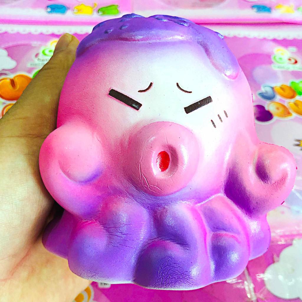 Bán  squishy bạch tuộc mồm lỗ kèm bao bì chính hãng