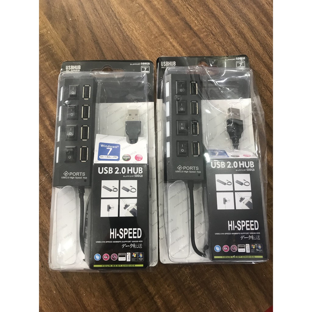 Bộ chuyển Usb 1 cổng ra 4 cổng (2.0 hoặc 3.0)