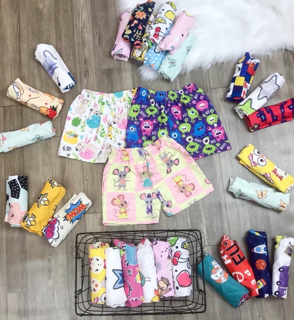 Set 10 Quần chục cotton giấy thái lan