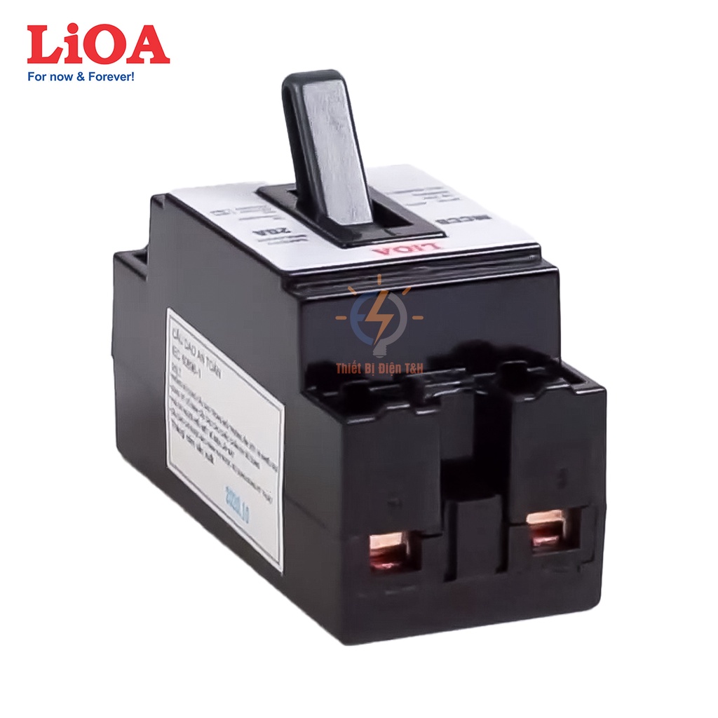 Cầu dao tự động an toàn, Aptomat, CB, 2 pha, LIOA, chịu tải 10A-30A, MCCB2P1E, MCCB2P2E