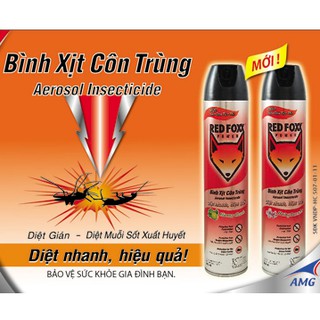 Xịt muỗi Red foxx 600ml