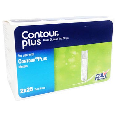 Que thử đường huyết Contour Plus (hộp 50 que)