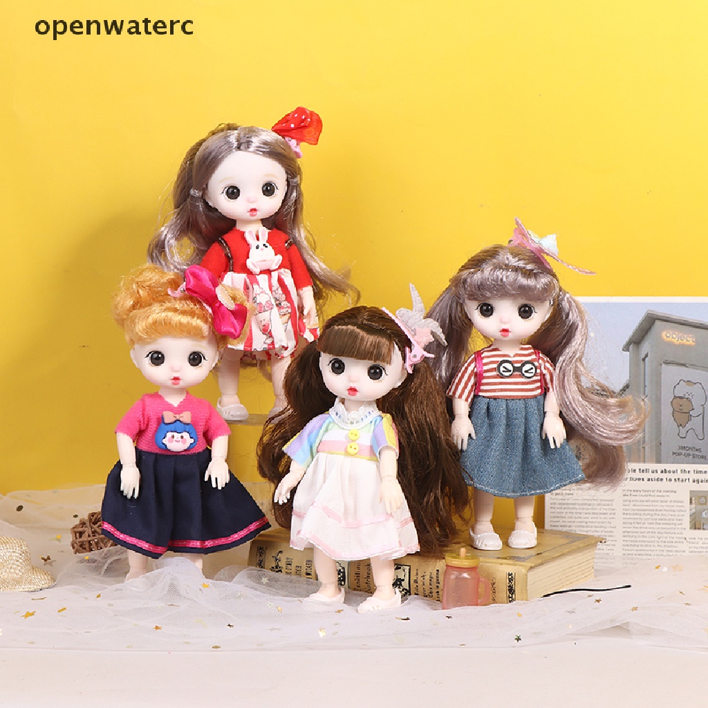 Búp Bê Đồ Chơi Mini 16cm 13Cm Mắt 3D Có Thể Di Chuyển
