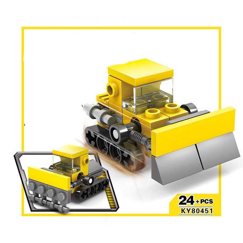 Bộ Lego đội xây dựng thành phố gồm 16 mô hình