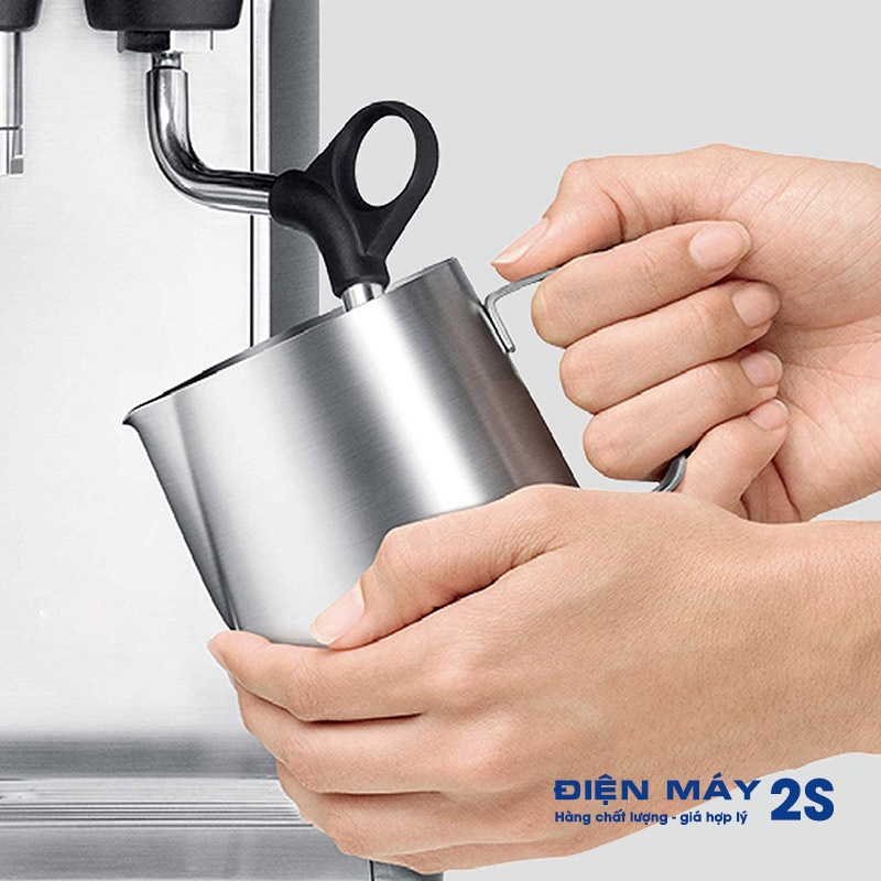 [HCM-Sẵn hàng] Máy pha cà phê, máy pha cafe Breville 870 tự động, tích hợp xay và pha trong một, giá tốt Shopee 2023