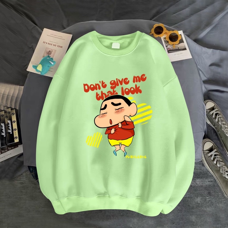 ÁO SWEATER NỈ UNISEX IN SHIN DONT GIVE ME CỰC ĐẸP THỜI TRANG BB HOODIE